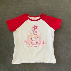 American Girl Red and White NYC Tee